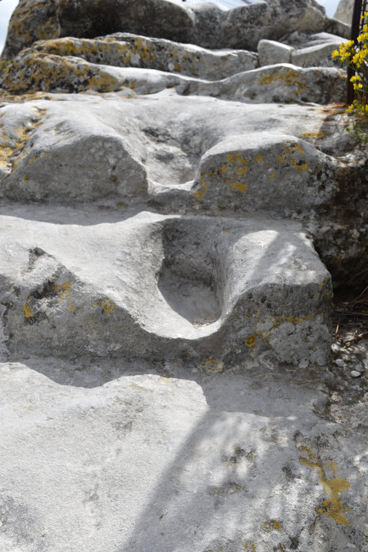 Climbing to the top in Les Baux