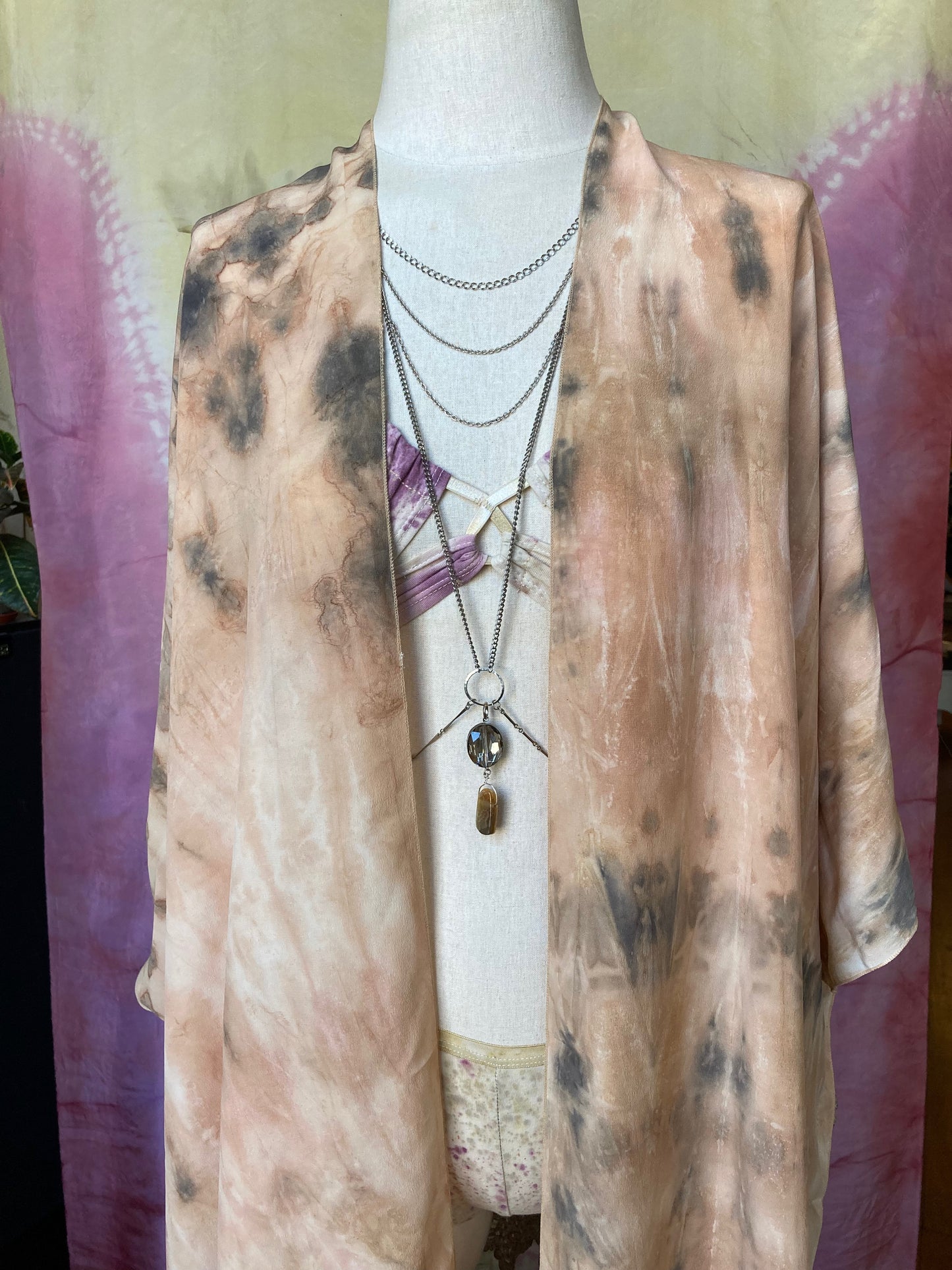 Body Chain - Crystal and agate - Silver