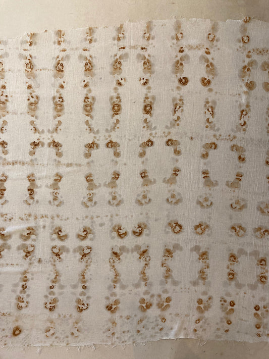Cotton Gauze Yardage - Rust Print