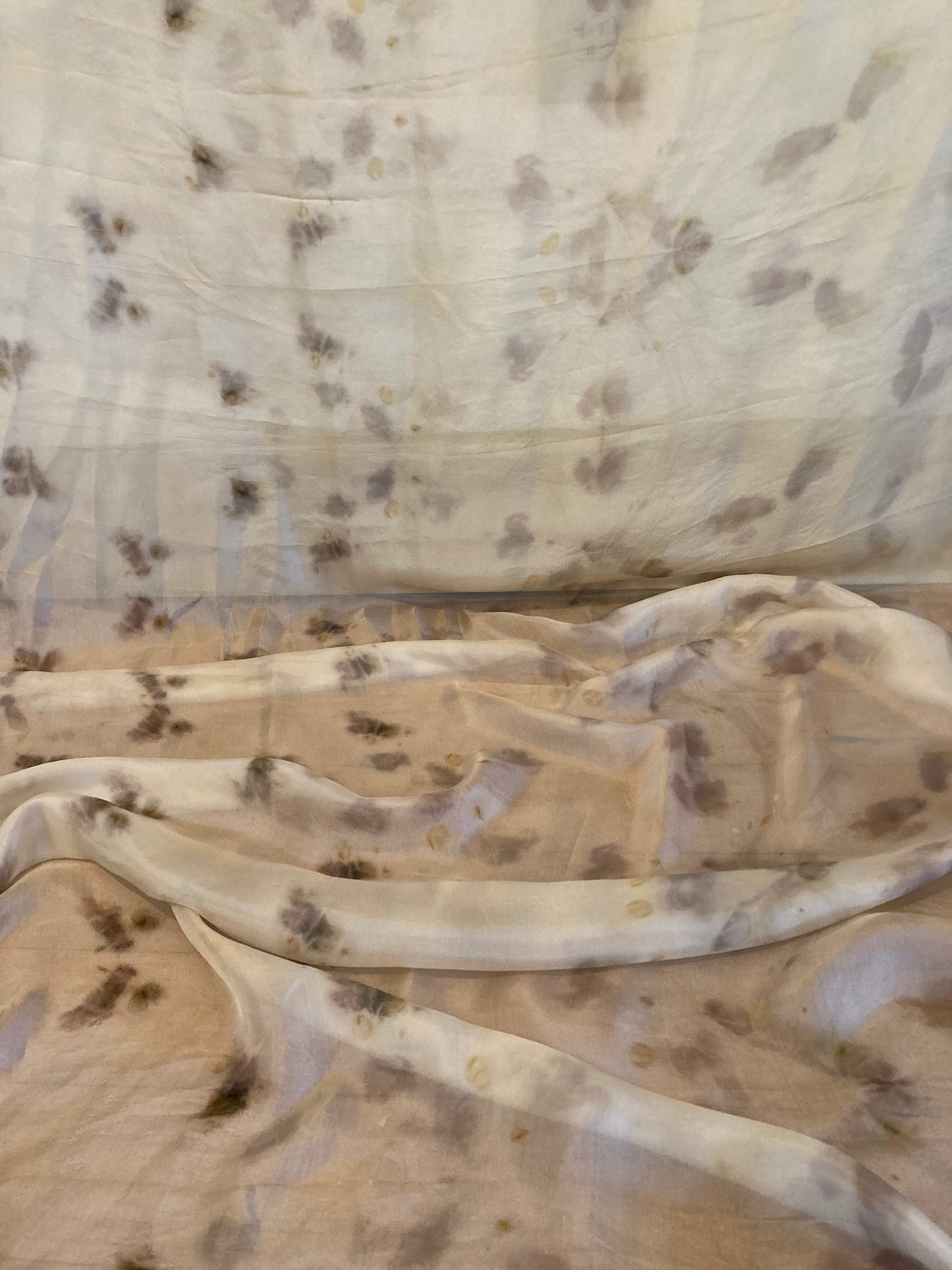 Silk Veil - hollyhock shibori