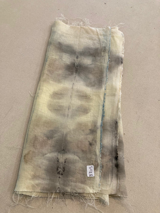 Linen Shibori Rose Textile