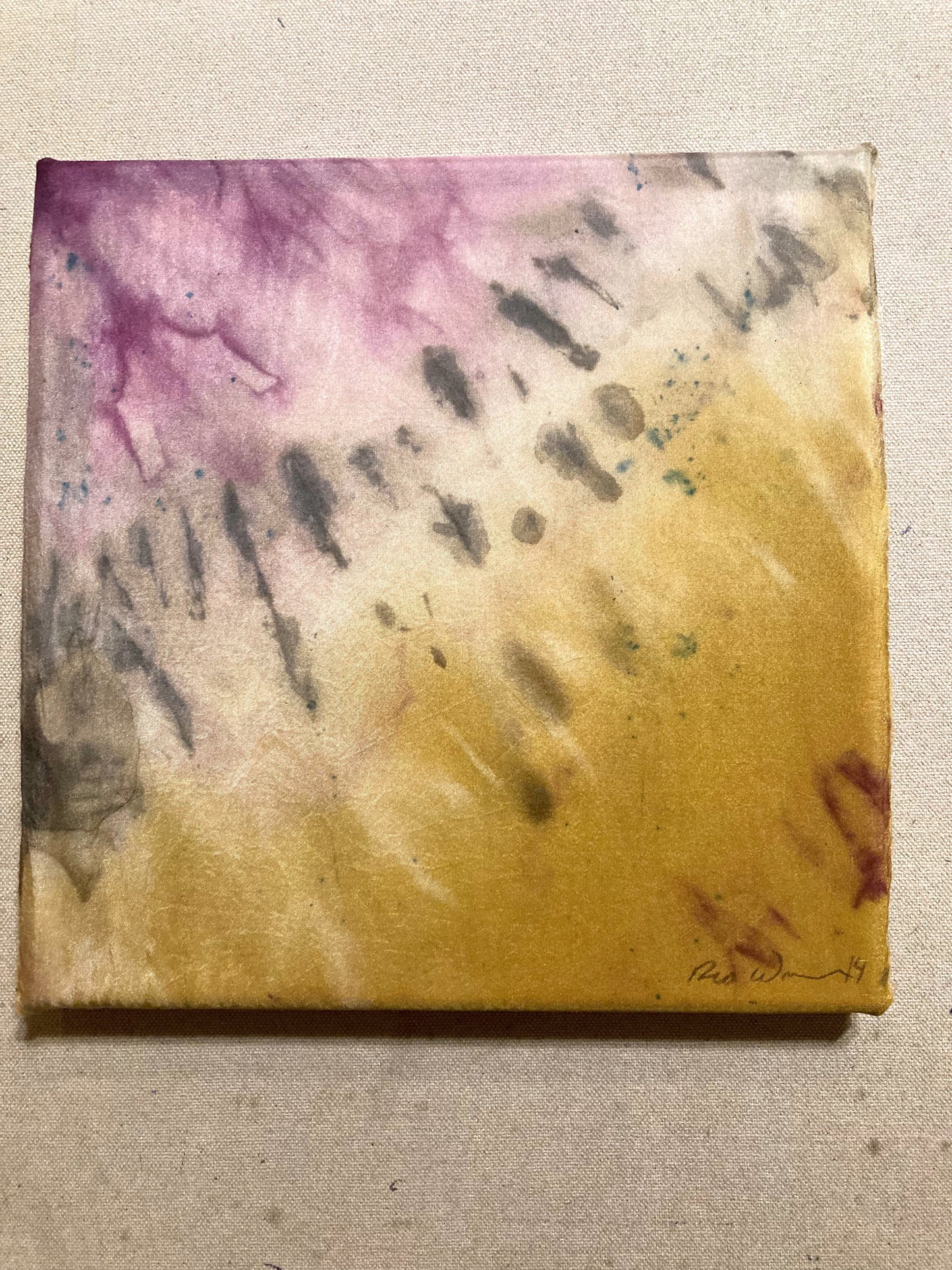 Silk Art- Chalcedony II - Rusted, Plant Dyed