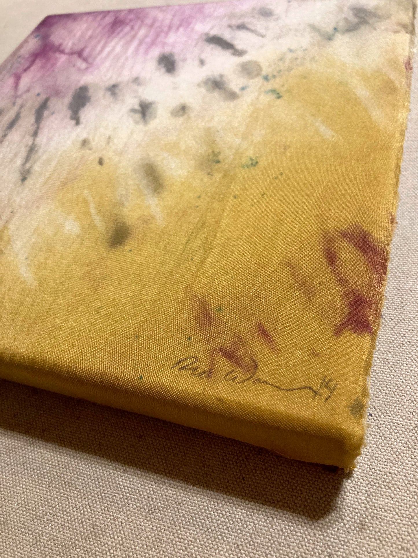 Silk Art- Chalcedony II - Rusted, Plant Dyed