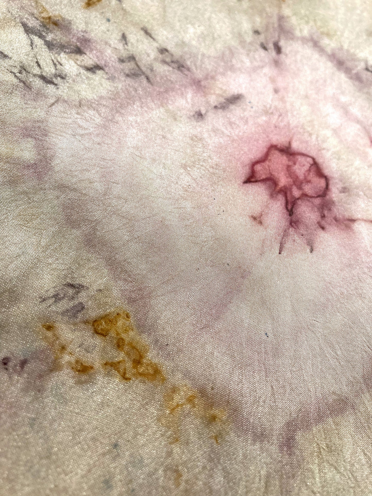 Silk Art - Chalcedony III - Rusted, Plant Dyed