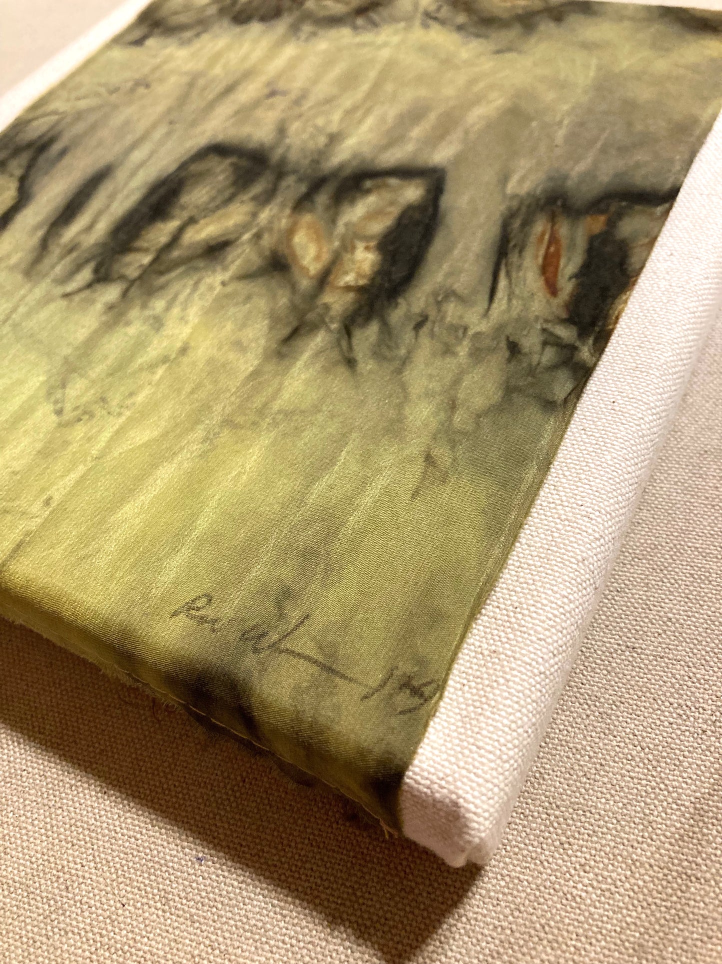 Silk Art - Chalcedony IV - Rusted, Plant Dyed