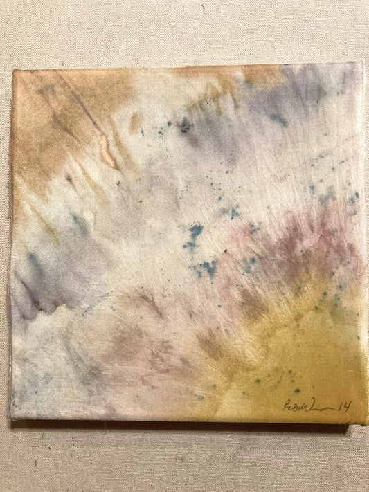 Silk Art - Chalcedony VI - Rusted, Plant Dyed