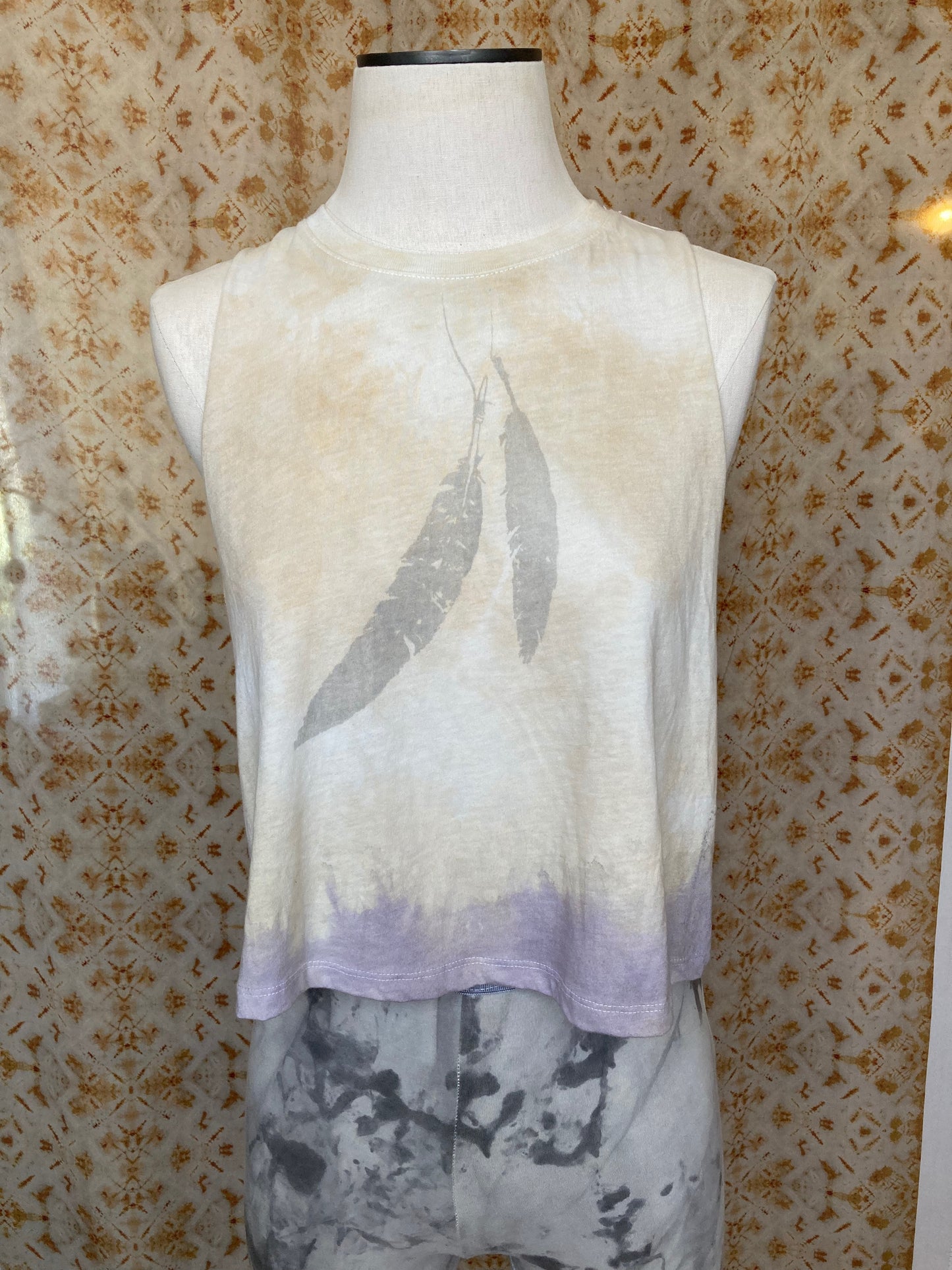 Crop top racer back tee