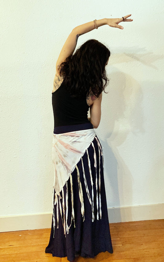 Silk Hip Scarves - Fringe