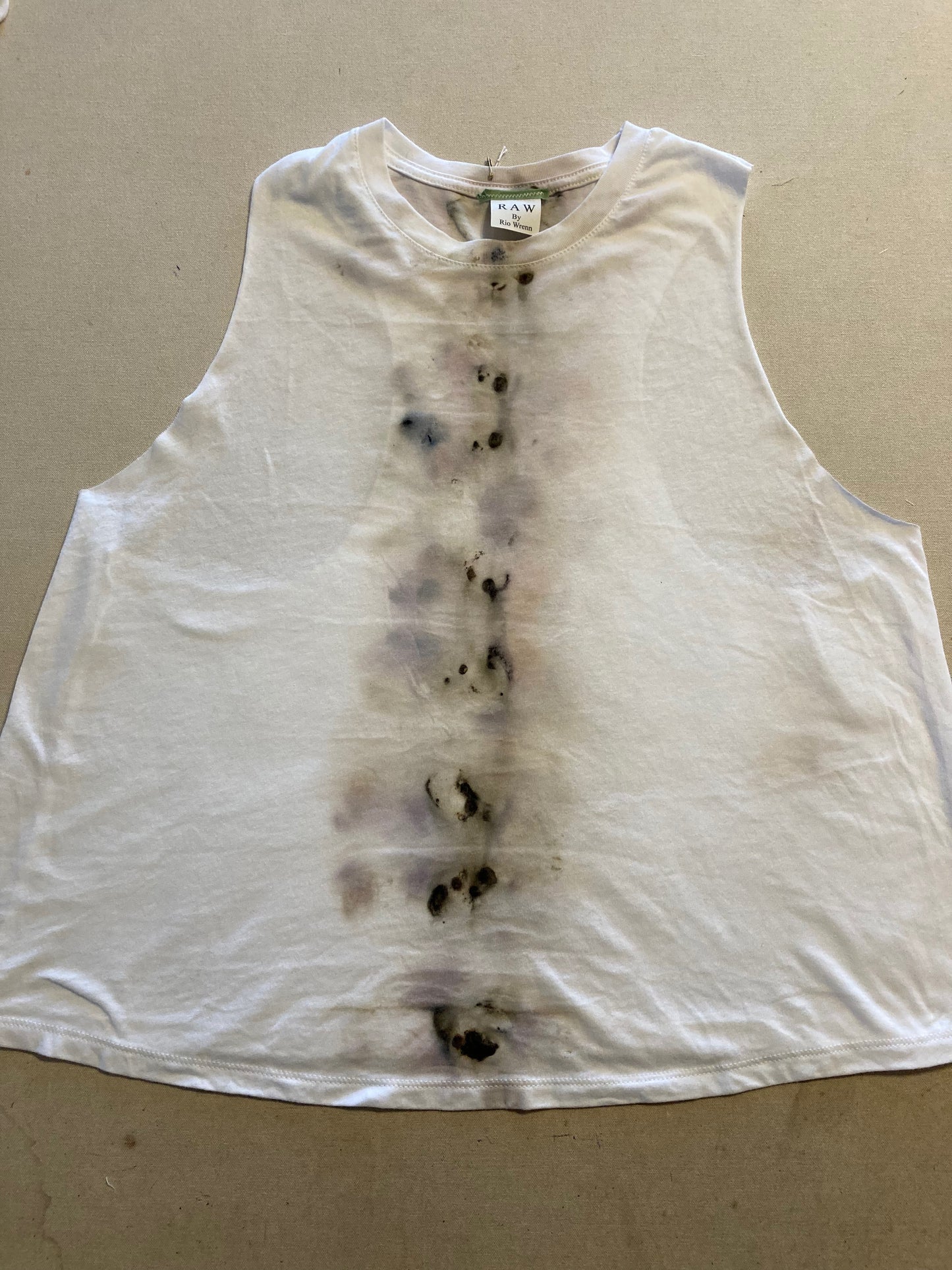 Crop top racer back tee