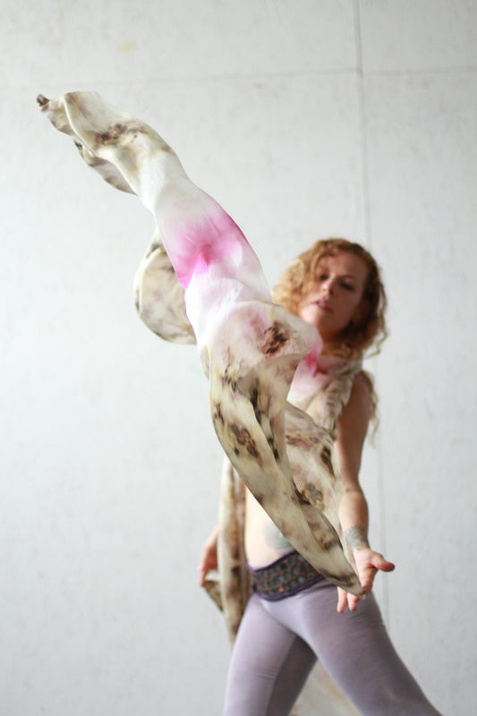 Silk Veil - Hollyhock - Cochineal