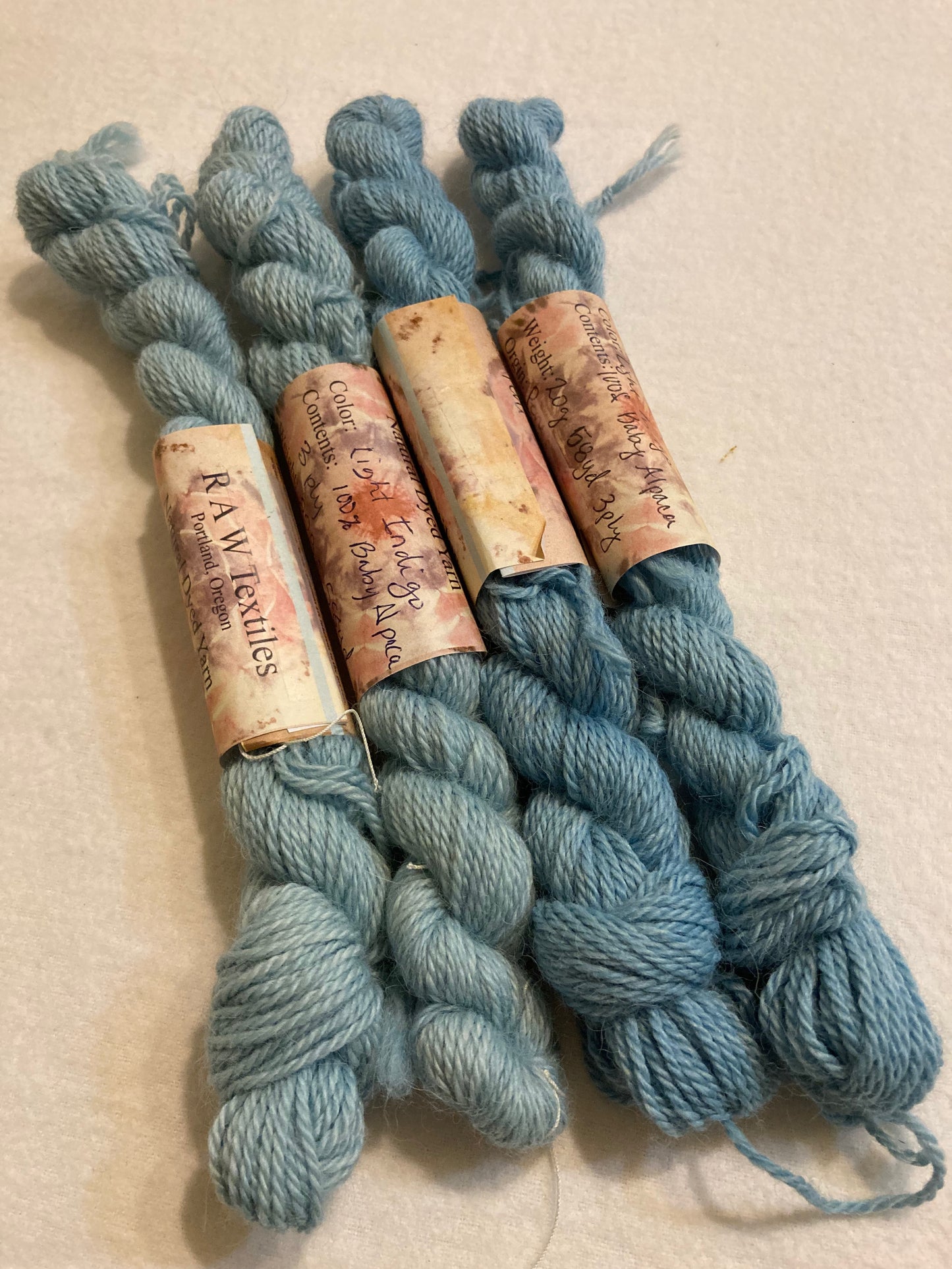 Baby Alpaca Yarn - 20 grams - Natural Dyed