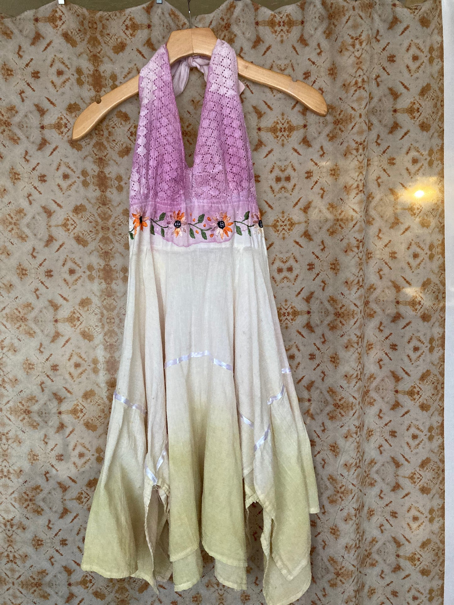Vintage Halter Dress - handkerchief