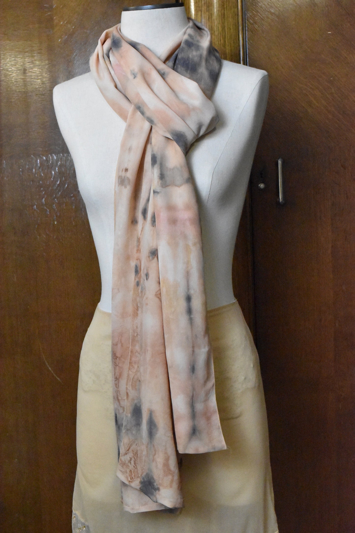 Jasper Silk Scarf, Natural Dyed Textiles