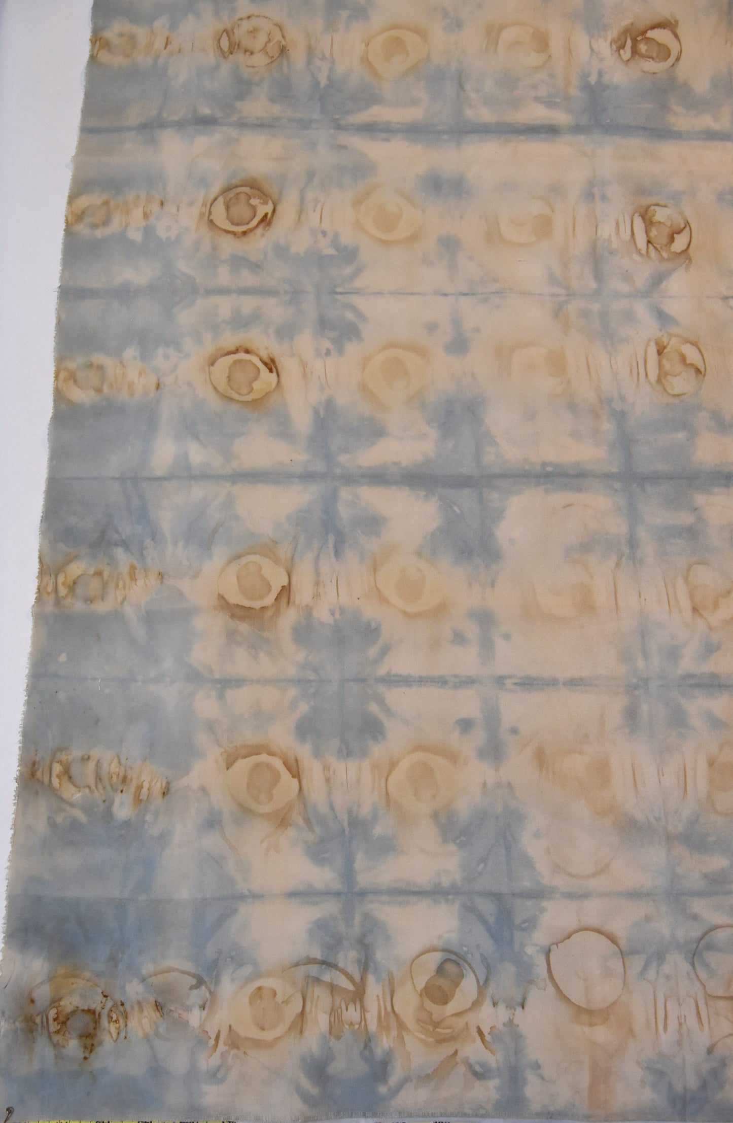 shibori and indigo fabric