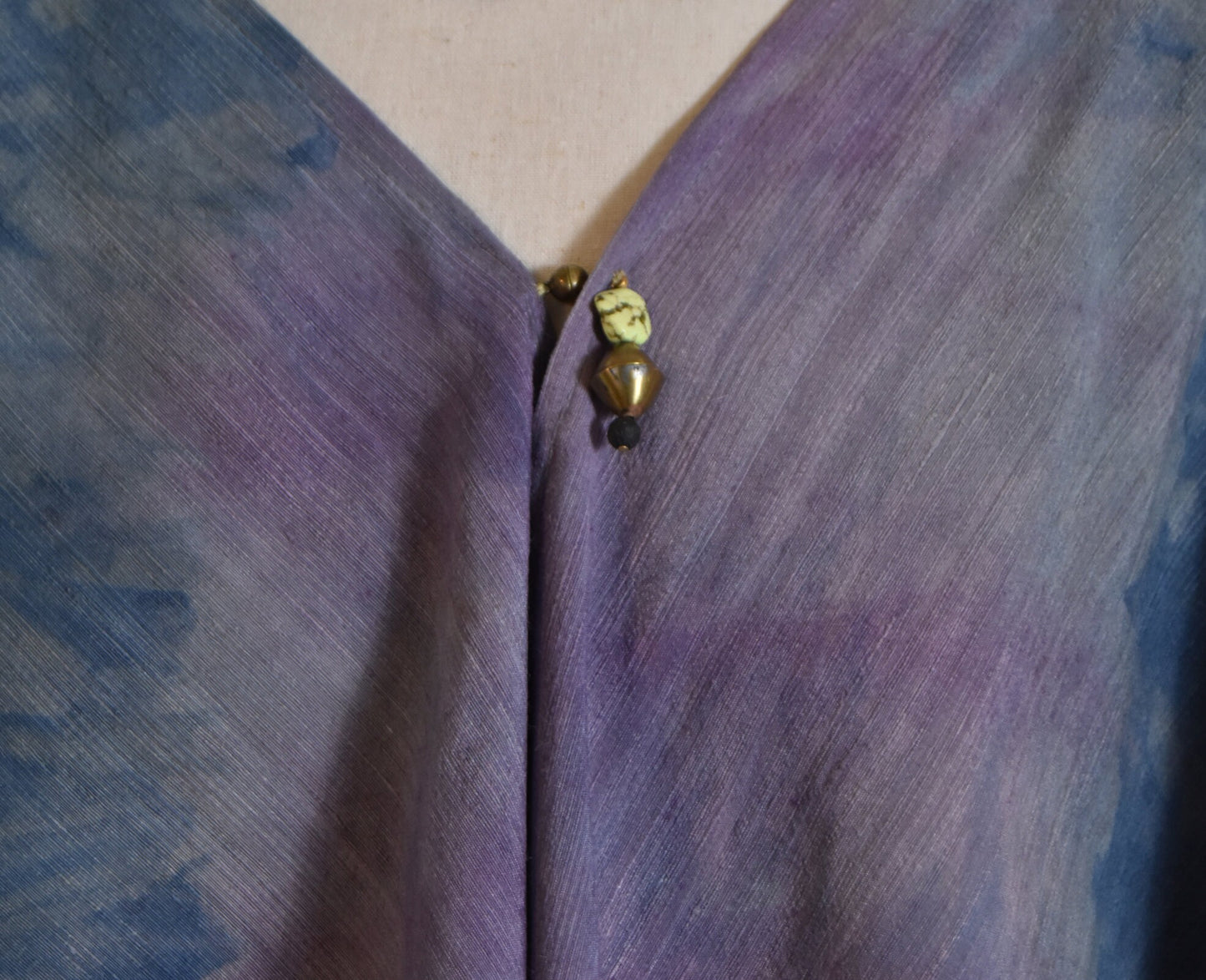 silk shawl - natural dyed