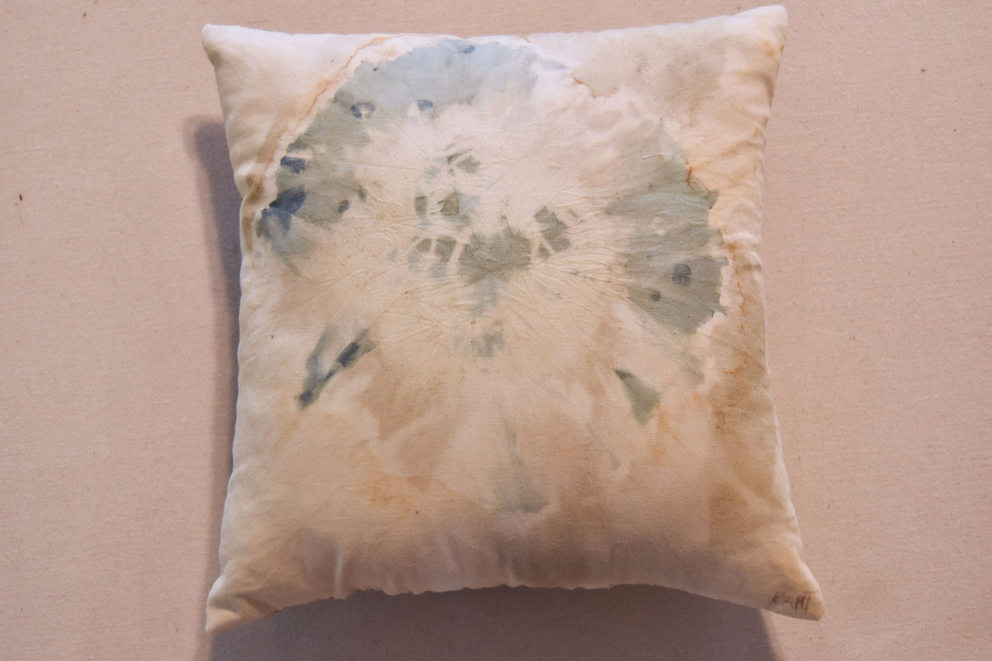 Tataki zome Pillow - Botanical Print- Natural dye