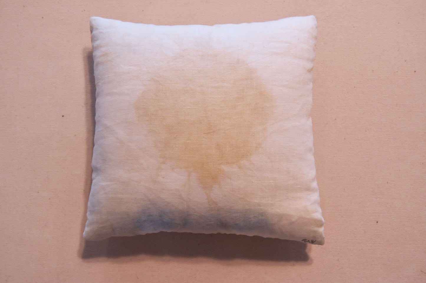 Tataki zome Pillow - Botanical Print - Natural Dye