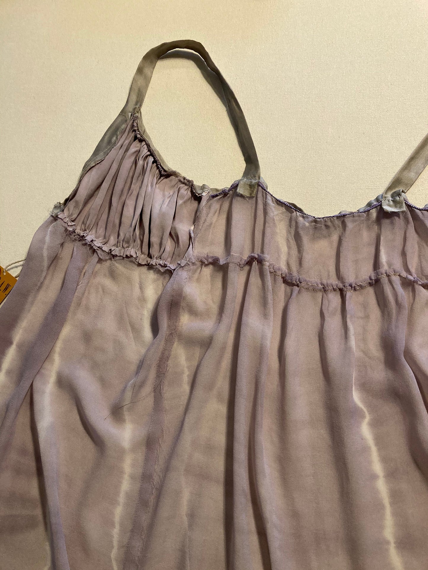Primrose negligee - natural dyed - silk - lingerie