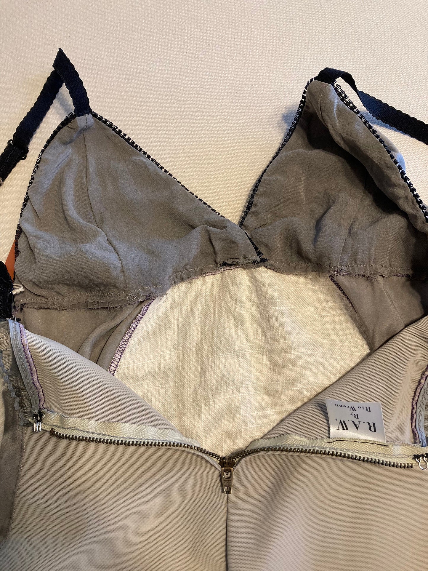 Belladonna Girdle - natural dyed - silk- lingerie