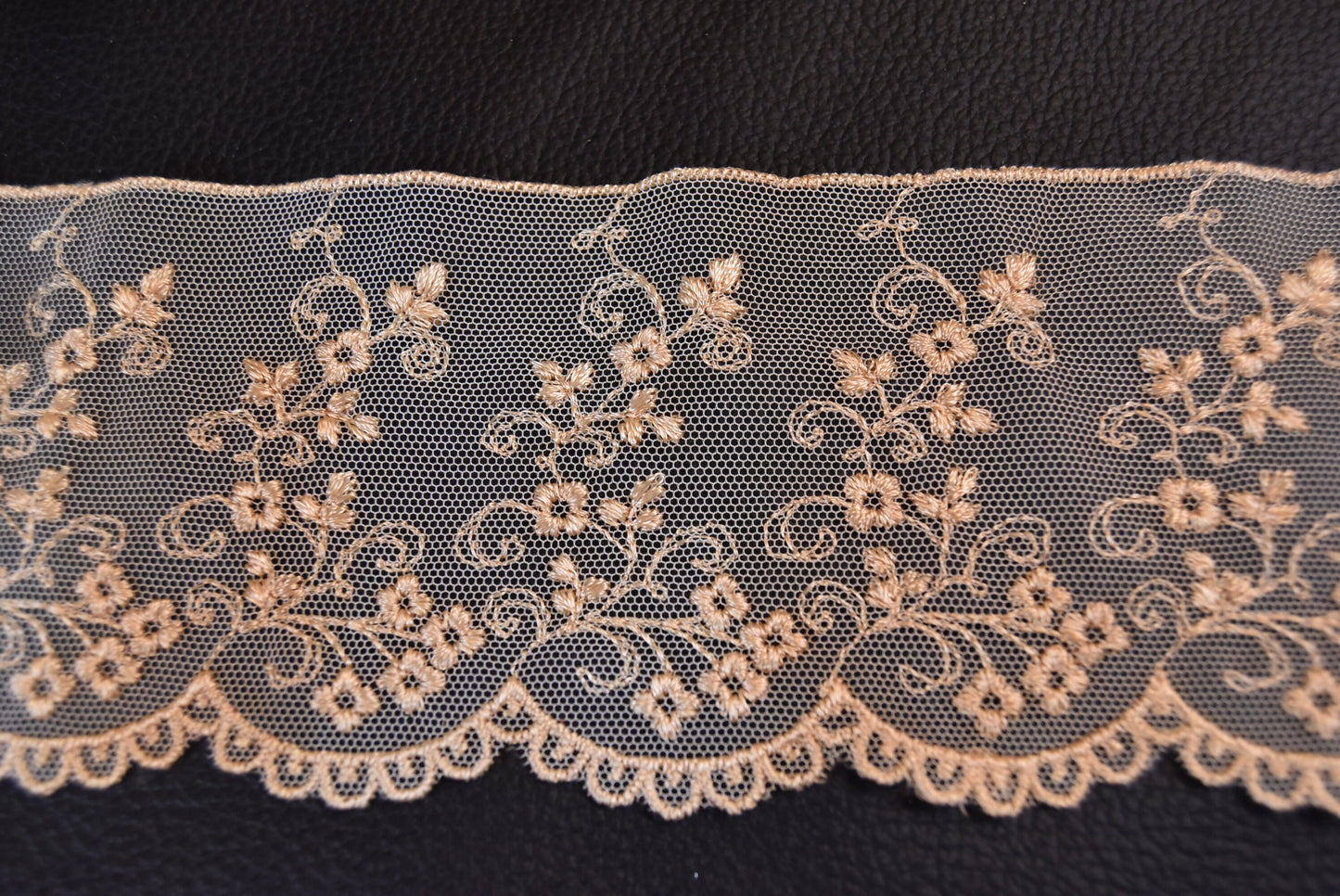 Lace Trim- Natural dyed