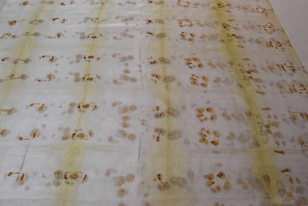 Natural dyed fabric bundle D - silk
