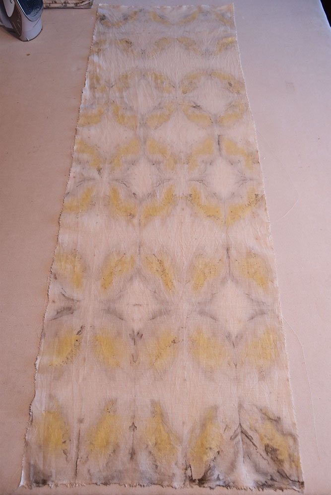 Plant dyed textile- botanical print