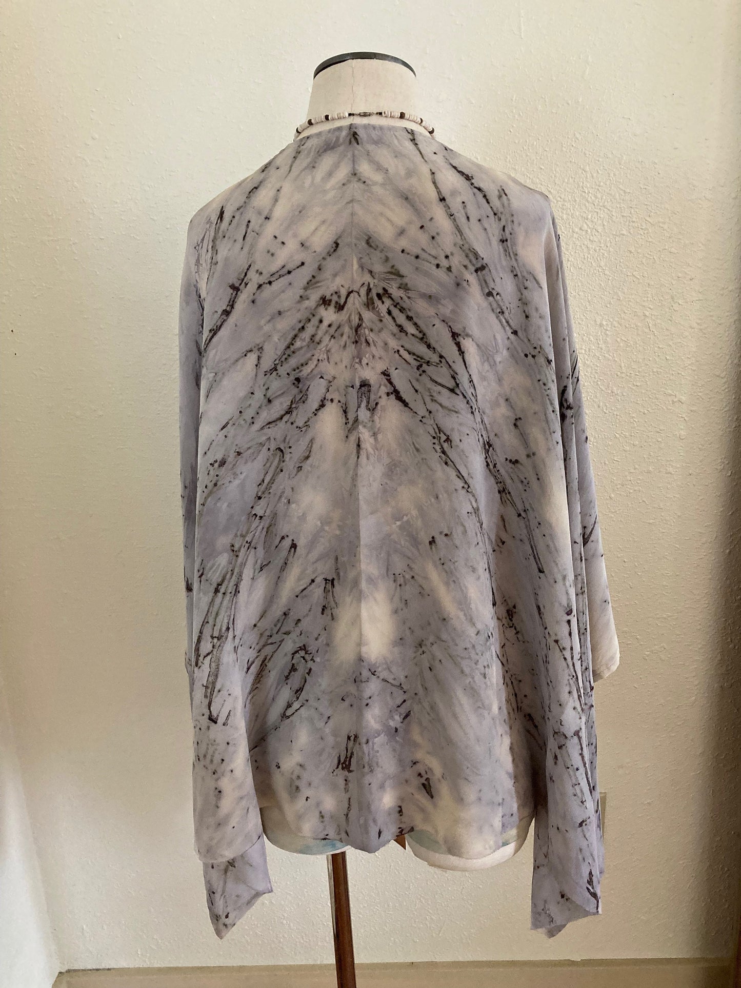 Poncho- Shawl- silk- natural dye
