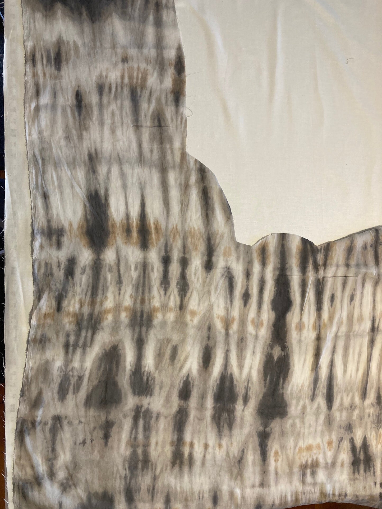 natural dyed fabric - yardage - hawks eye