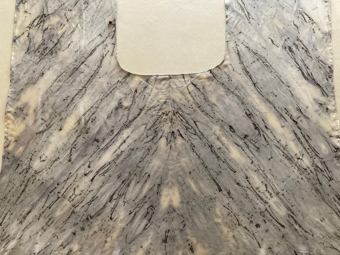 Poncho- Shawl- silk- natural dye