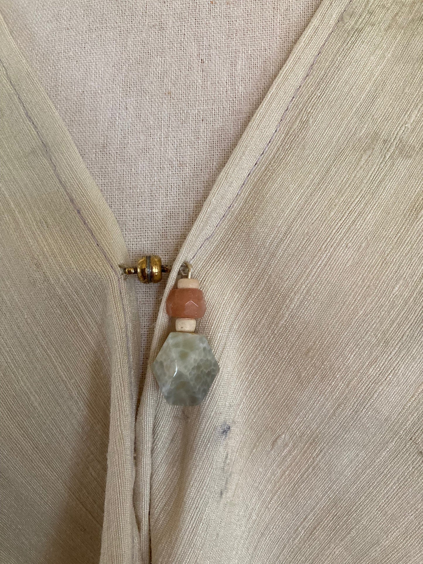 Shawl / Poncho- natural dye- silk -cotinus