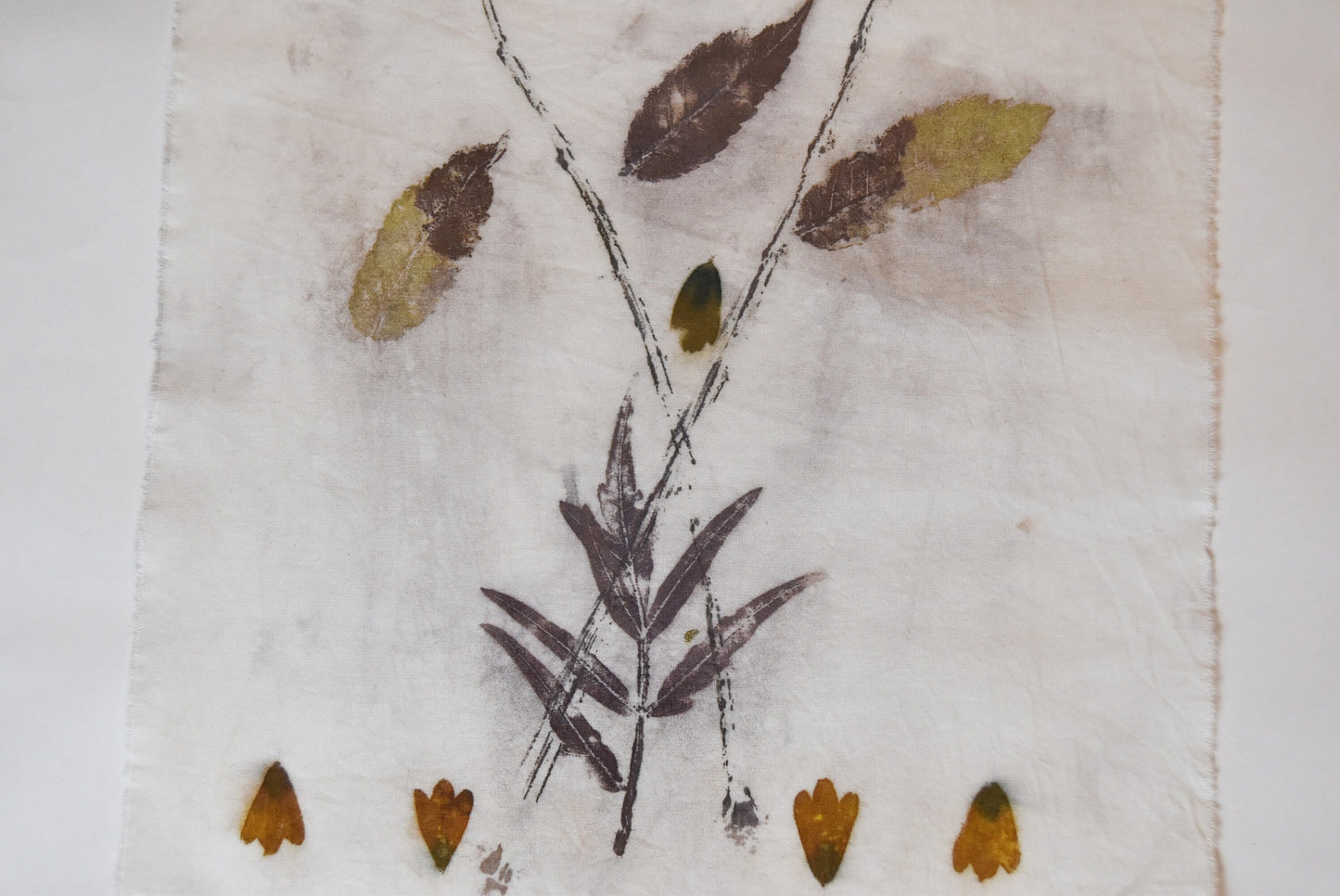 Tatakizome- Pattern- cotton- plant print- cannabis