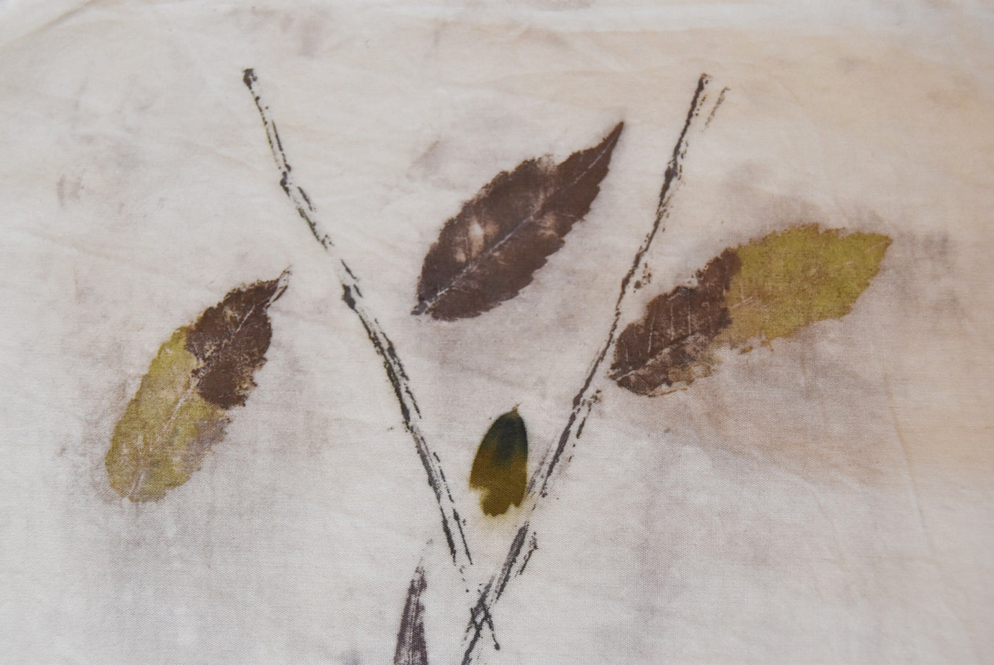 Tatakizome- Pattern- cotton- plant print- cannabis