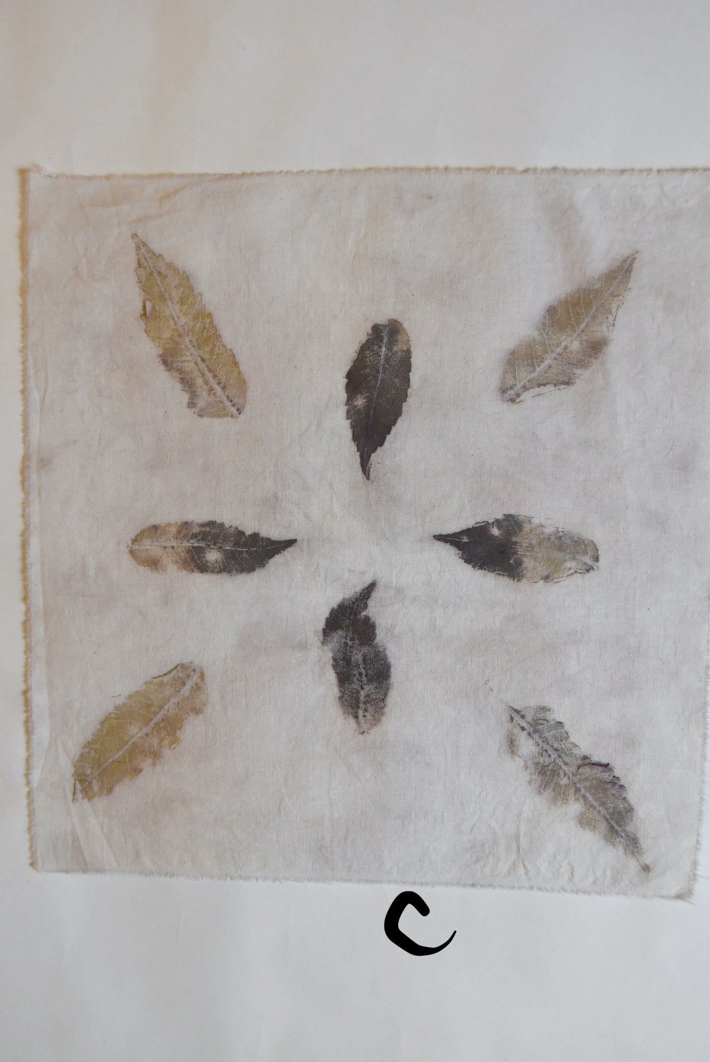 Tatakizome- Pattern- cotton- plant print- cannabis