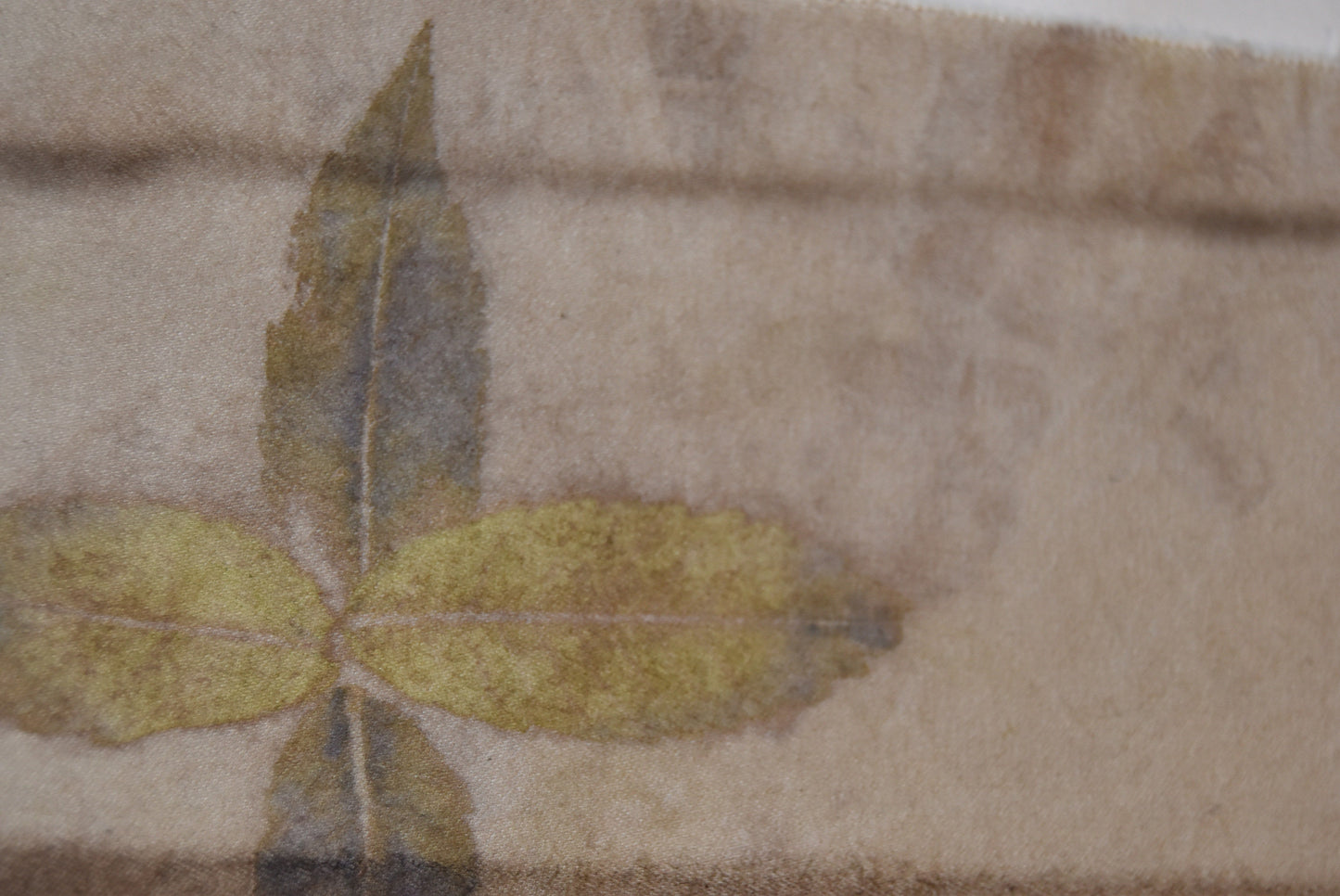 Tataki zome - plant print- textile- sumac