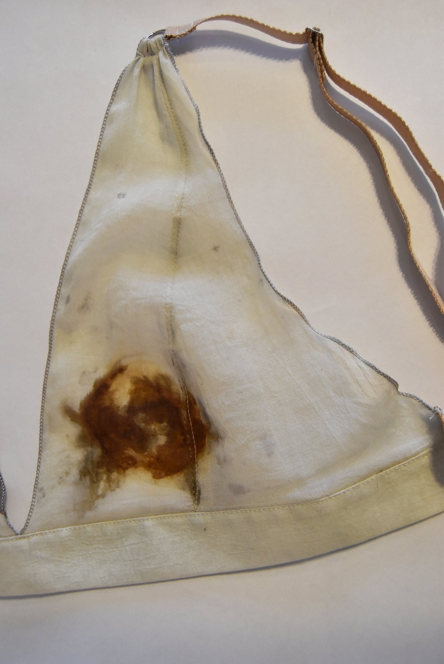 Rust Bra and Panties- silk lingerie- natural dyed