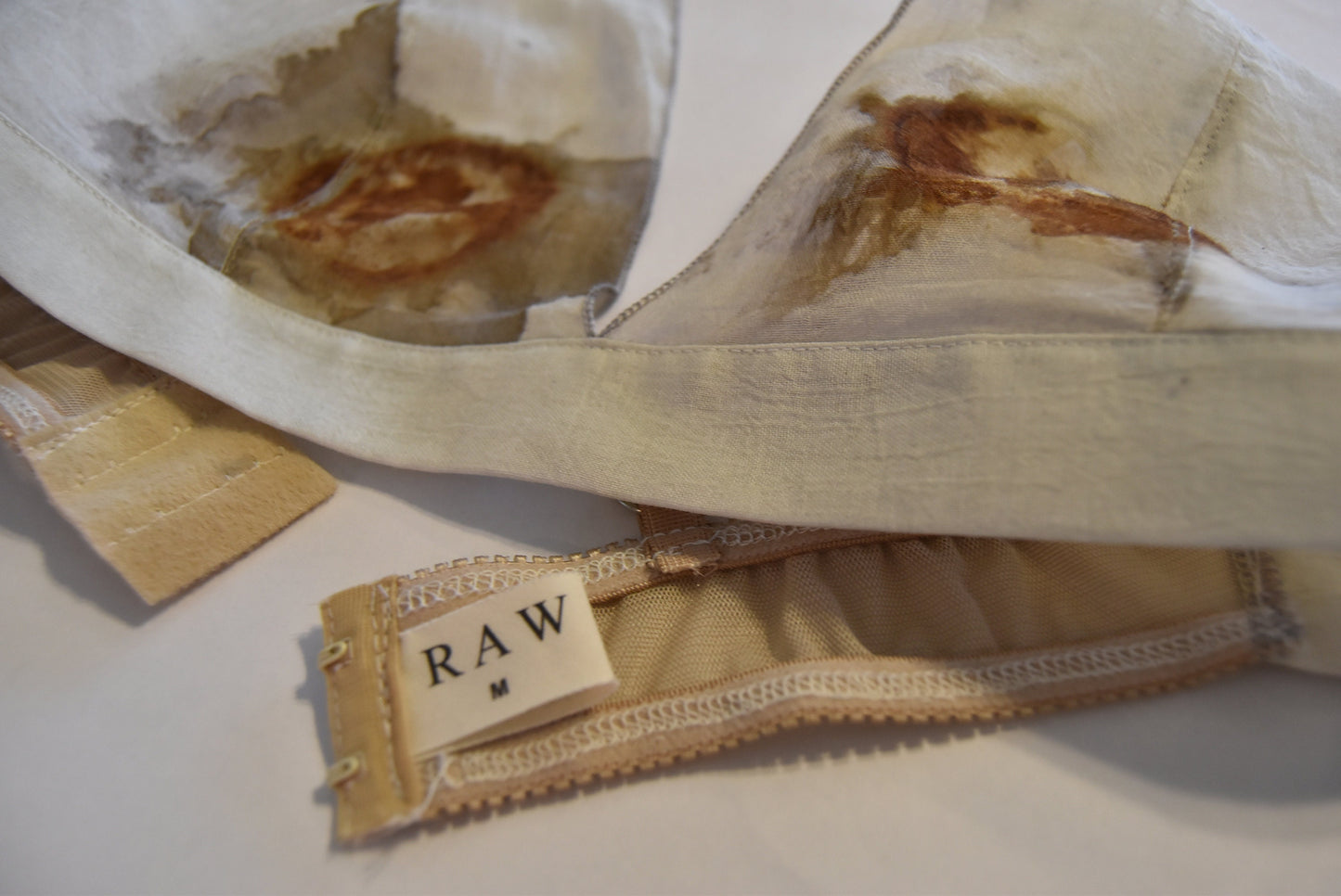 Rust Bra and Panties- silk lingerie- natural dyed