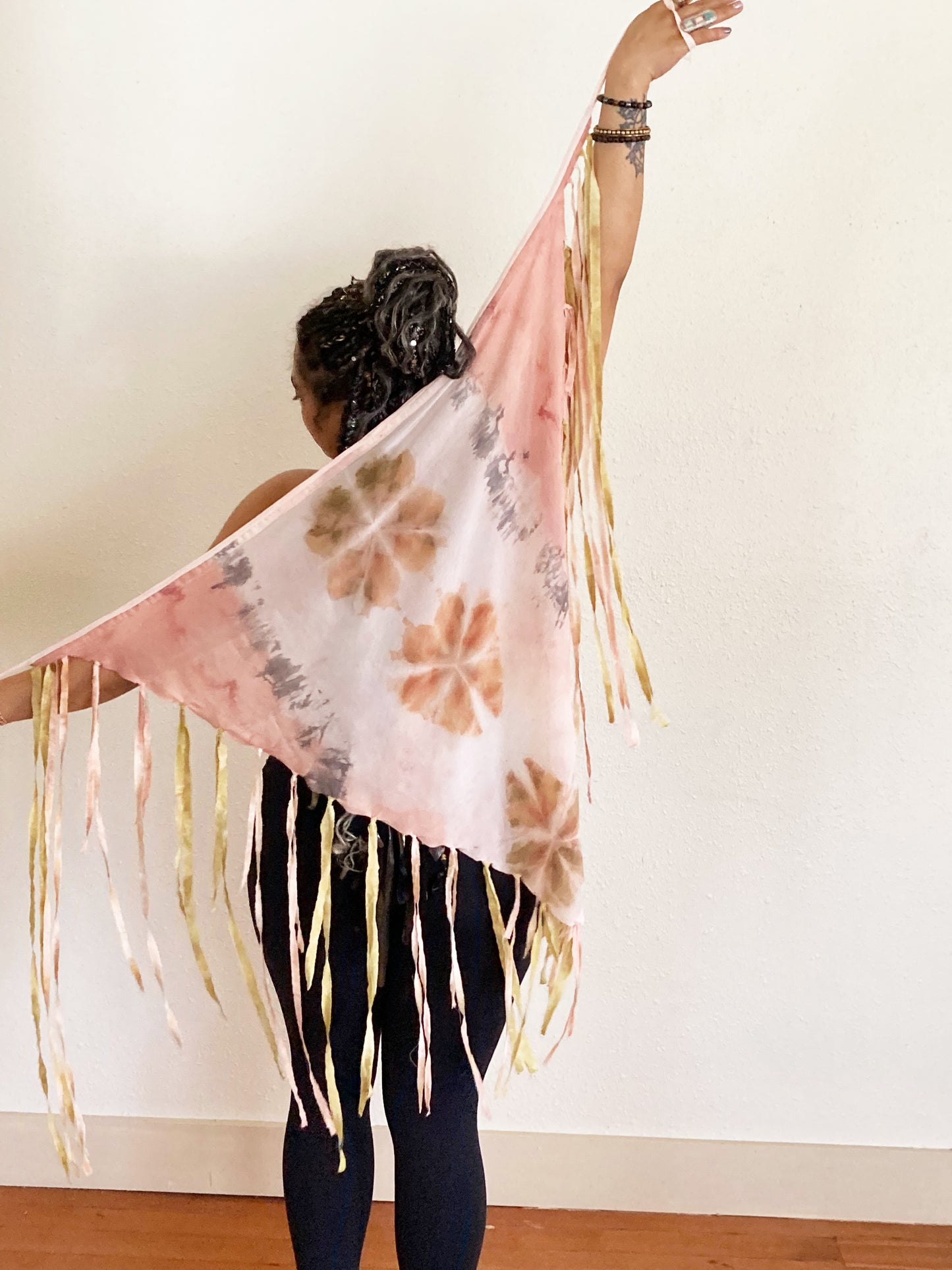 Silk Hip Scarf - Long - Fringe