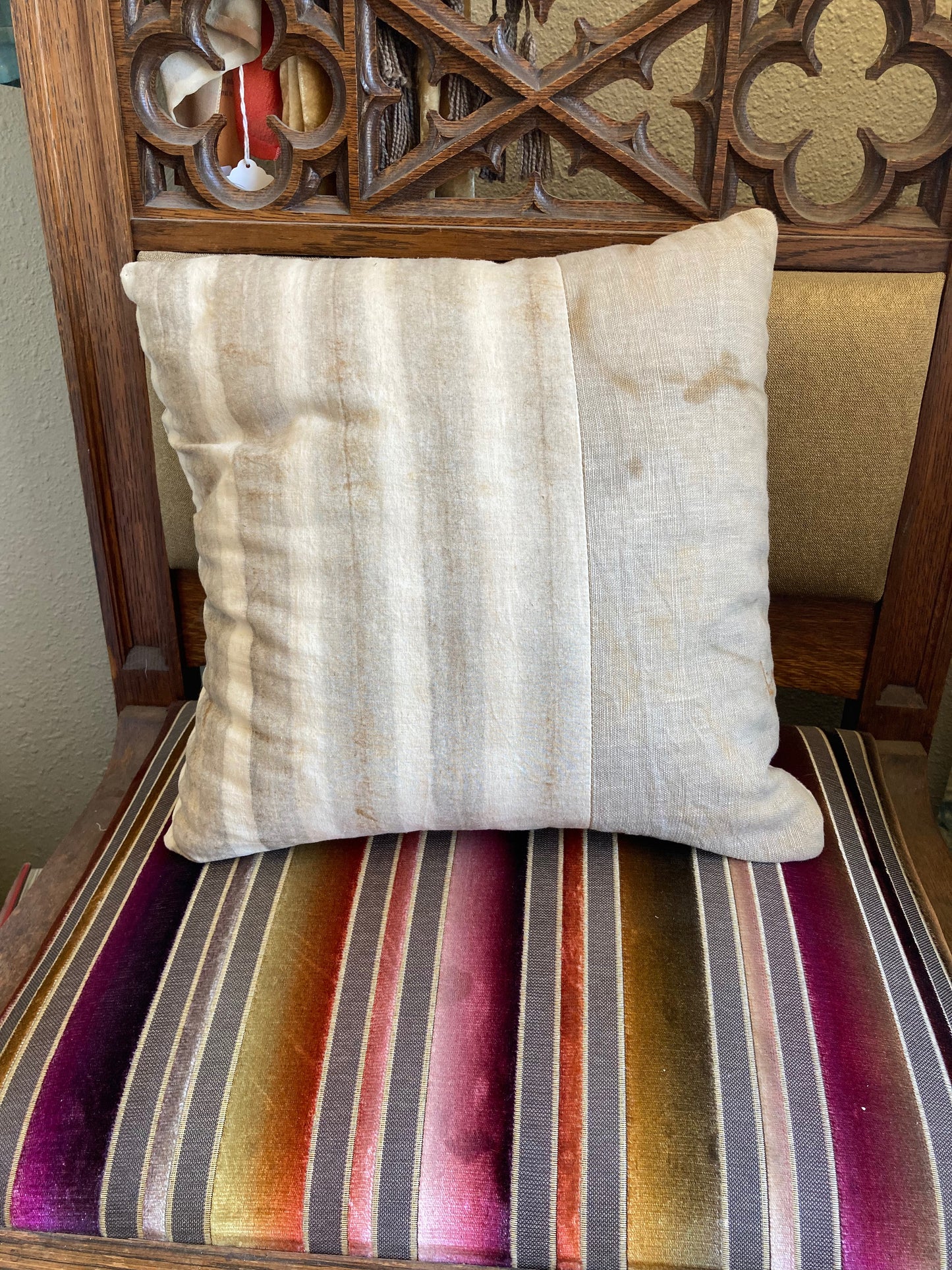 Natural Dyed Pillow - Stripe