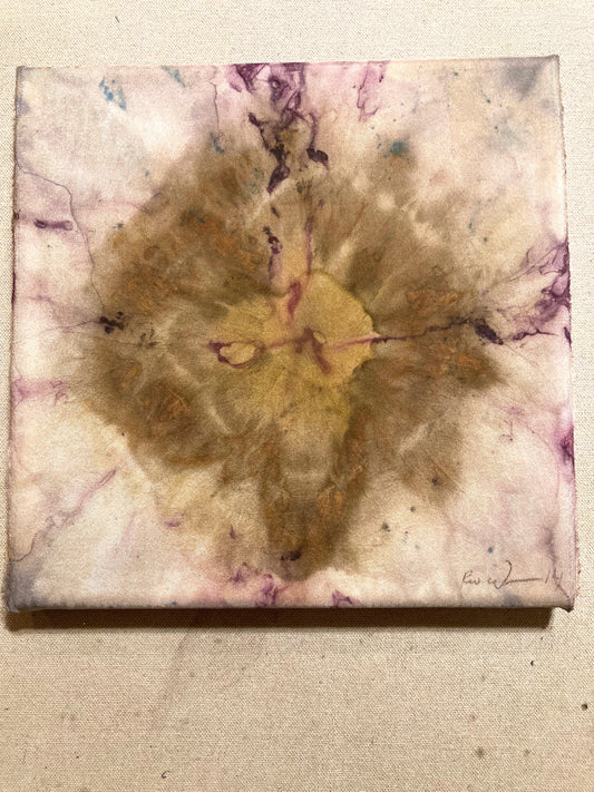 Silk Art -Chalcedony I - Rusted / Plant Dyed