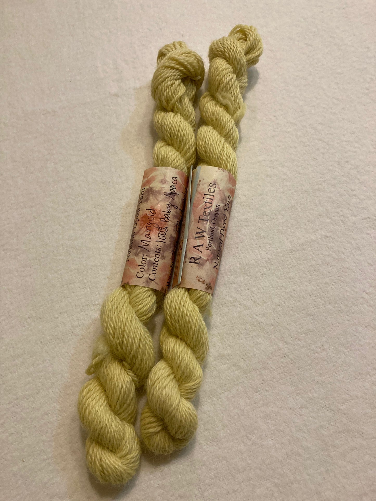 Baby Alpaca Yarn - 20 grams - Natural Dyed