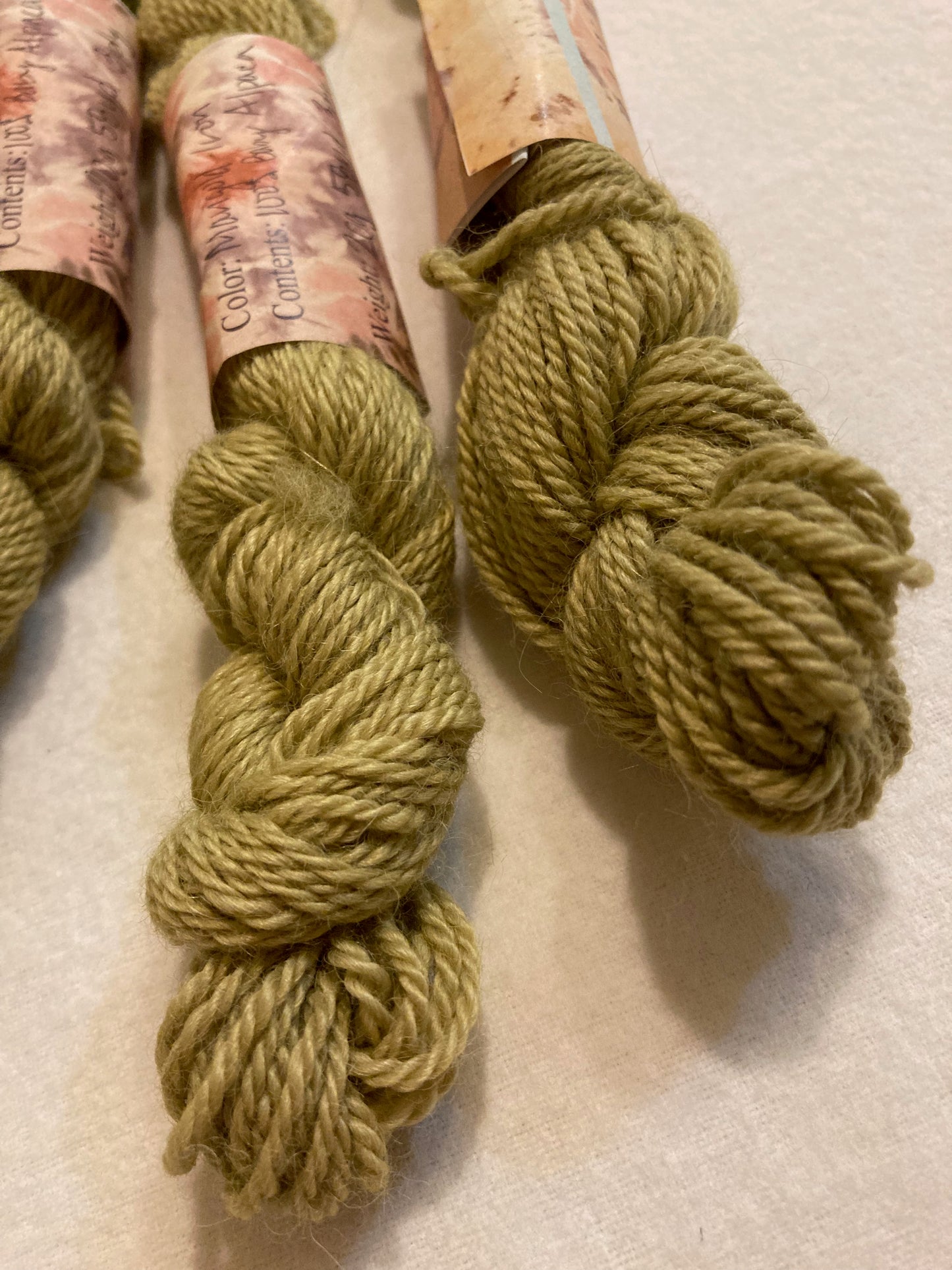 Baby Alpaca Yarn - 20 grams - Natural Dyed