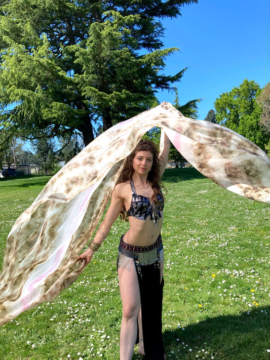 Silk Veil - Hollyhock, Rust