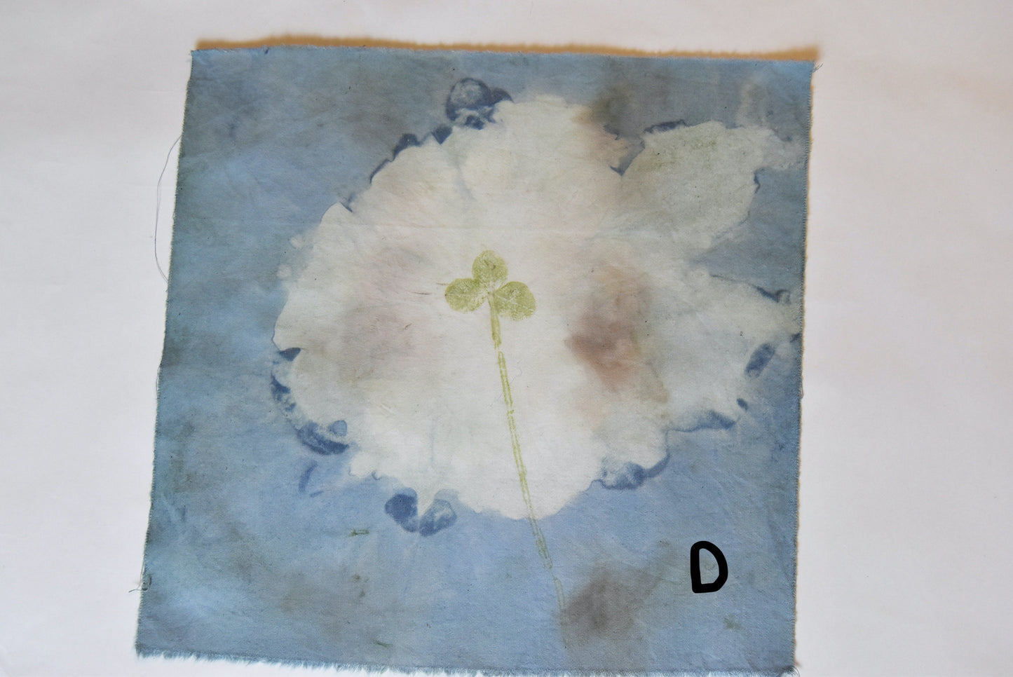 Tataki zome - plant print - cannabis- cotton