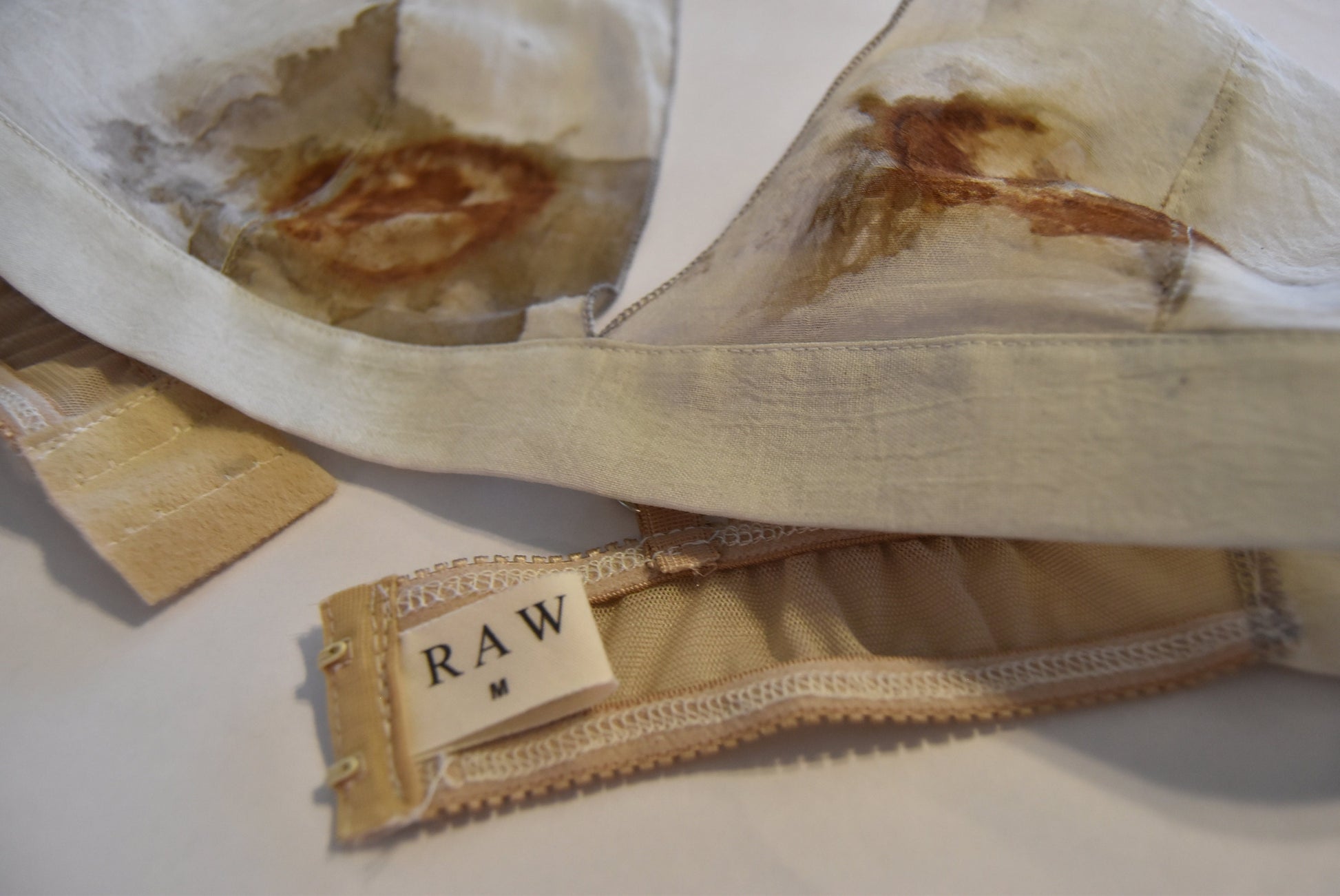 Rust Bra and Panties- silk lingerie- natural dyed – RAW Textiles